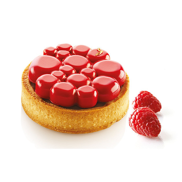 Tartelette ronde realisee avec le moule Silikomart Paradise Tartelette ronde realisee avec le moule Silikomart Paradise