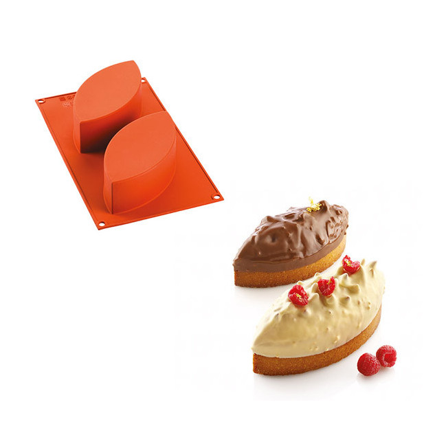 Moule à Cake x2 Silicone Michalak 170 x 80 x h50 mm Silikomart Professional  - , Achat, Vente