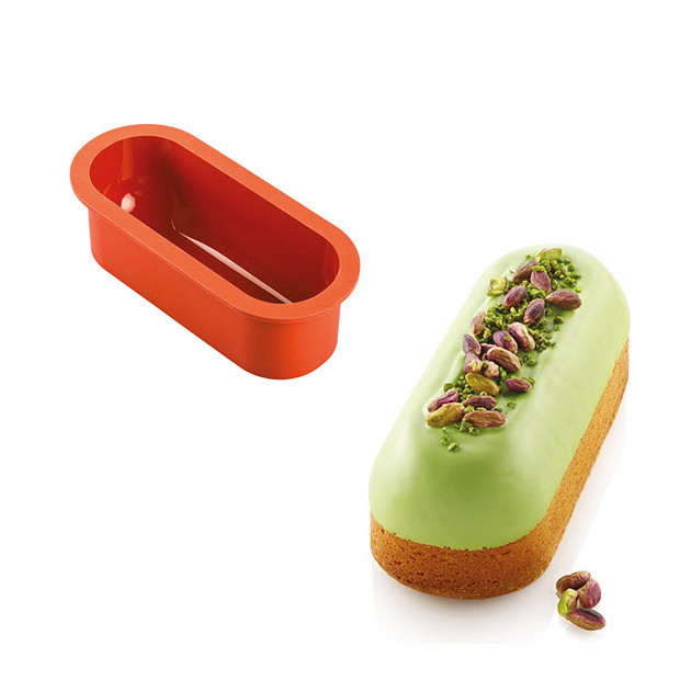 Moule à cake en silicone - L 28.5 x H 6.5 x l 12.2 cm - Différents