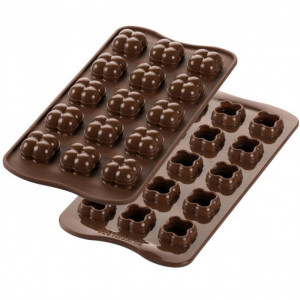 Moule à Chocolat 15 Choco Game Easy Choc - Silicone Spécial Chocolat Moule à Chocolat 15 Choco Game Easy Choc - Silicone Spécial Chocolat