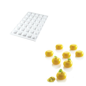 Moule Silicone 35 Rond Bombé 5ml SilikoMart Professional Moule Silicone 35 Rond Bombé 5ml SilikoMart Professional