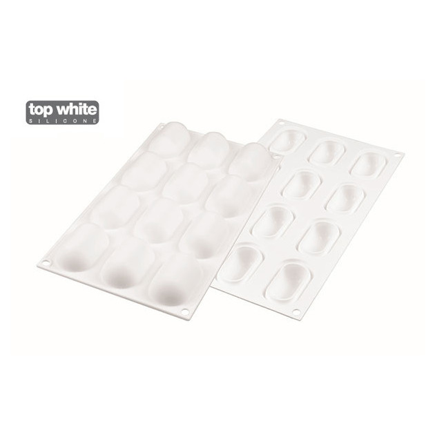 Moule silicone minis ovales bombes 5.8 cm Silikomart Moule silicone minis ovales bombes 5.8 cm Silikomart