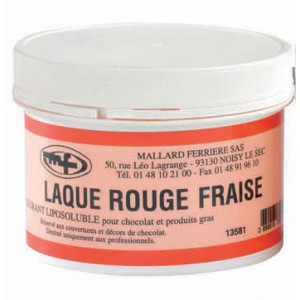 Colorant alimentaire Rouge Fraise E129 Poudre Liposoluble 60g Colorant alimentaire Rouge Fraise E129 Poudre Liposoluble 60g