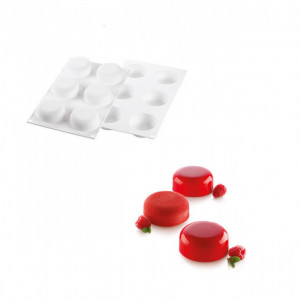 Moule Silicone MultiFlex 7 cylindres 40ml - Silikomart - Appareil des Chefs