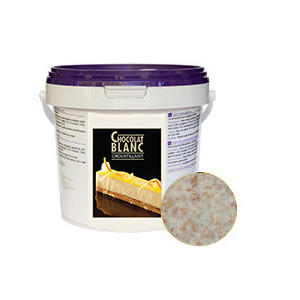 Croustillant Chocolat Blanc 1kg Unipâtis Croustillant Chocolat Blanc 1kg Unipâtis