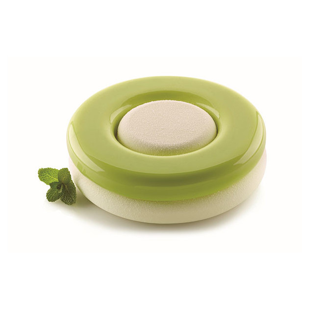 Gateau rond realise avec le moule silicone silikomart