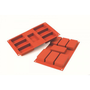 Moule 7 Rectangles en Silicone Moule 7 Rectangles en Silicone