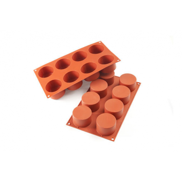 Moule 8 Cylindres en Silicone