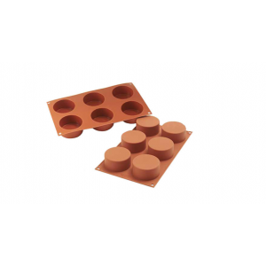 Moule 6 cylindres en silicone Moule 6 cylindres en silicone