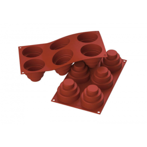 Moule 6 Dômes à Etages en silicone Moule 6 Dômes à Etages en silicone