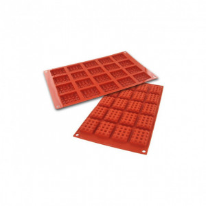Moule 20 Mini Gaufres en Silicone Moule 20 Mini Gaufres en Silicone