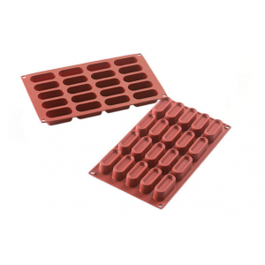 Moule 20 Ovales avec Bords en Silicone Moule 20 Ovales avec Bords en Silicone