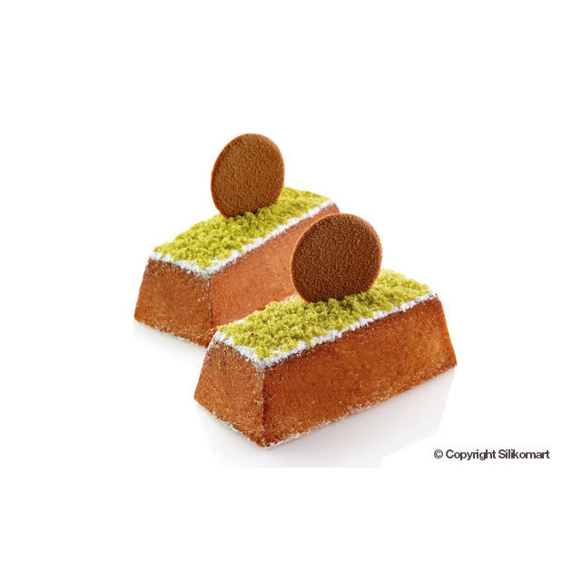 Mini cakes rectangulaires realises avec le moule silicone Silikomart