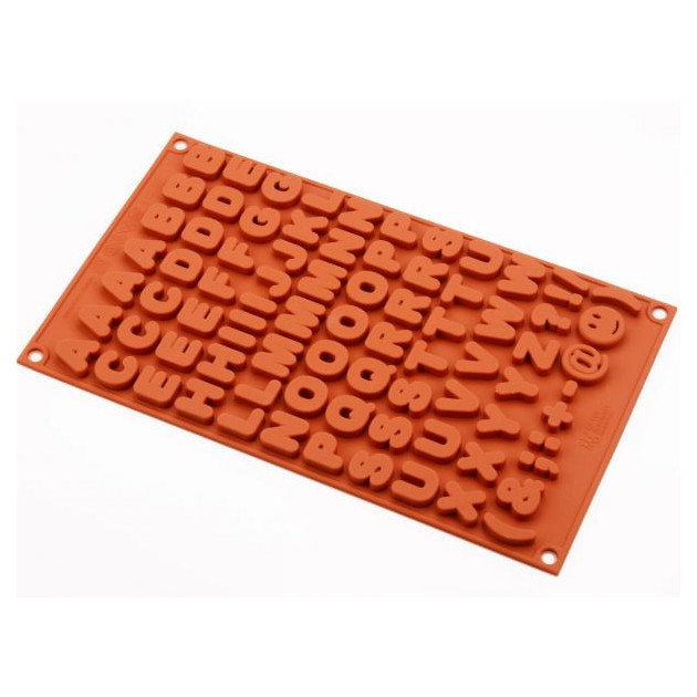 Moule lettres et signes en silicone