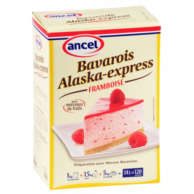 Preparation bavarois Alaska-Express Framboise 1 kg Ancel