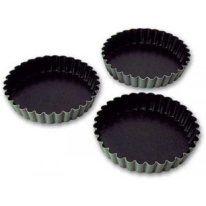 Moule Tartelette 10,5 cm x H 1,8 cm (x12) Matfer Moule Tartelette 10,5 cm x H 1,8 cm (x12) Matfer