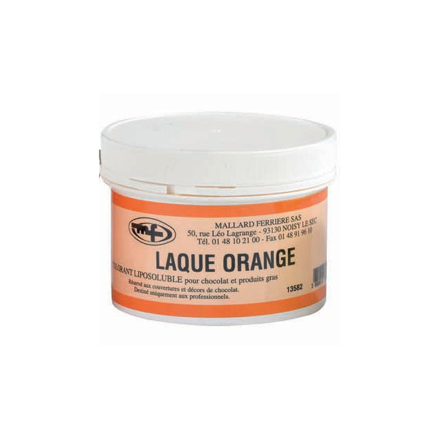 Colorant alimentaire Orange E110 Poudre Liposoluble 60g