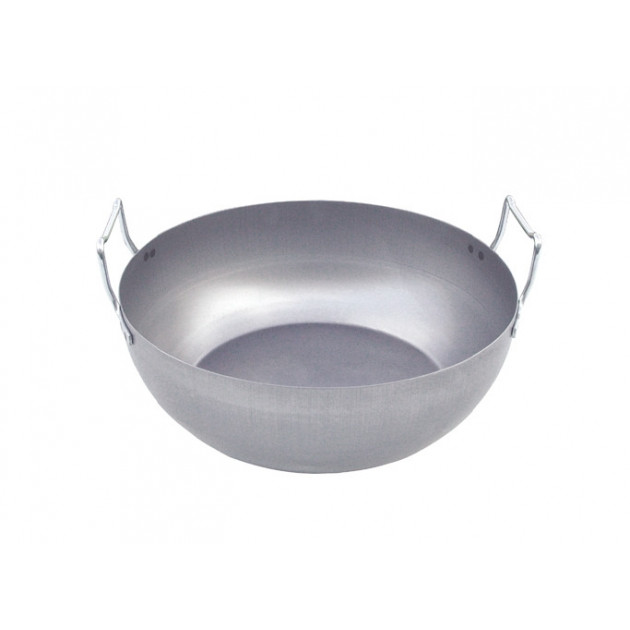 Bassine a Friture bombee en tole 32 cm De Buyer