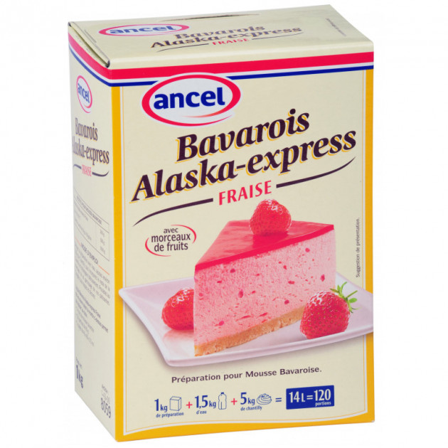 Preparation bavarois Alaska-Express Fraise 1 kg Ancel