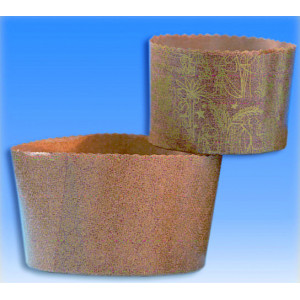 Moule Panettone en Papier 15,5 cm x H 11 cm (x200) Moule Panettone en Papier 15,5 cm x H 11 cm (x200)