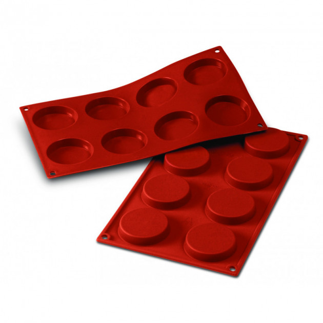 Moule Silicone 8 Florentins 6 cm x H 1.2 cm Silikomart