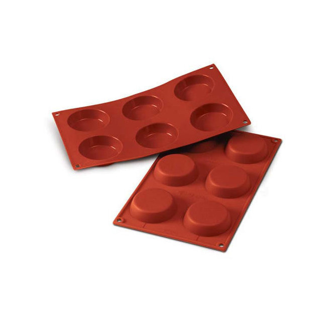 Moule Silicone Millassons 7 cm x H 1,7 cm (x6) Silikomart