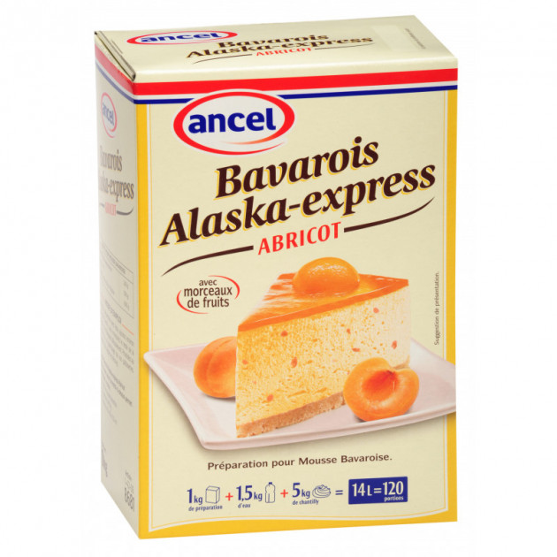 Preparation bavarois Alaska-Express Abricot 1 kg Ancel