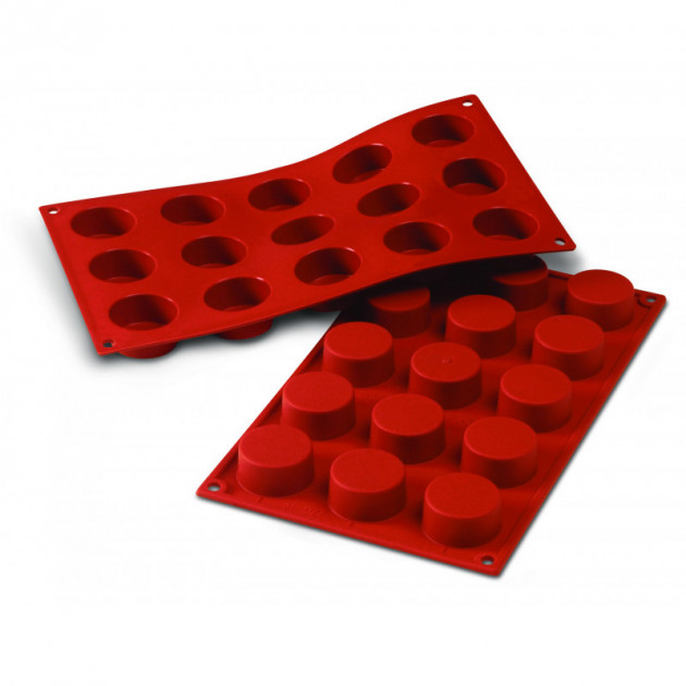 Moule Silicone 12 Cylindres 4,8 cm x H 5 cm Silikomart