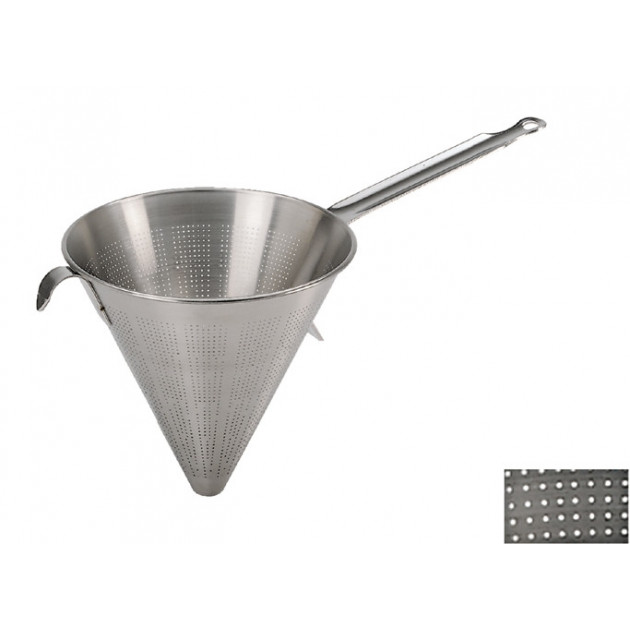 Passoire chinois tamis moyen 14cm inox et PP - Ustensile de cuisine