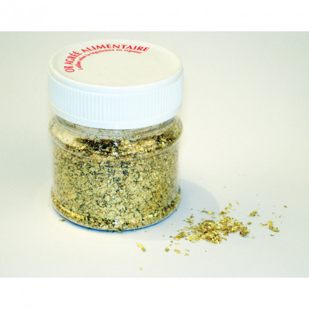 Paillettes d'Or 300 mg - Décors et Colorants alimentaire vente