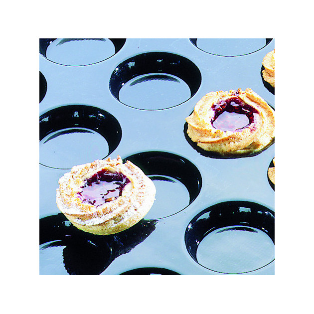 Moule Silicone 15 Florentins (quiches) 10.3 cm x H 2 cm Flexipan