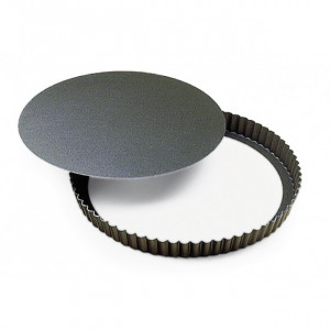 Tourtière Cannelée Fond Mobile 30 cm Gobel