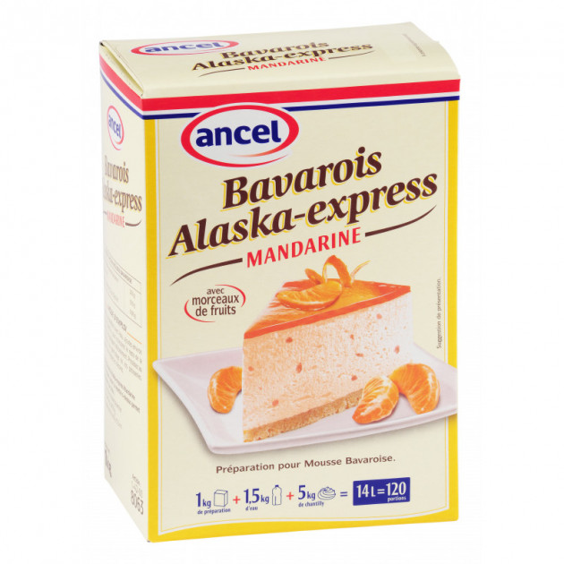 Preparation bavarois Alaska-Express Mandarine 1 kg Ancel