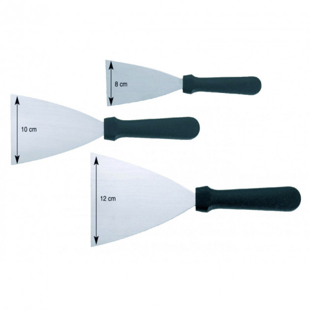 Spatule coudée inox professionnelle TRIANGLE