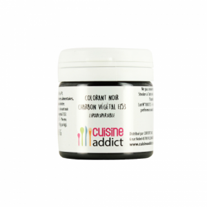 Colorant alimentaire Noir Charbon Végétal E153 20g Poudre Lipodispersible Cuisineaddict Colorant alimentaire Noir Charbon Végétal E153 20g Poudre Lipodispersible Cuisineaddict