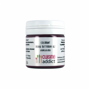 Colorant alimentaire Rouge Betterave E162 25g Poudre Hydrosoluble Cuisineaddict