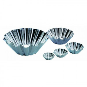 Moule Brioche Fer Blanc 14 côtes Ø 22 cm x H 10,5 cm Moule Brioche Fer Blanc 14 côtes Ø 22 cm x H 10,5 cm