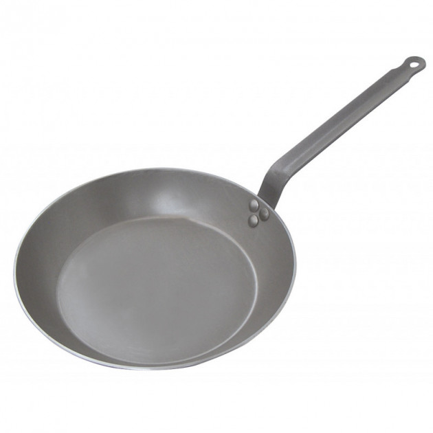 Poele Lyonnaise Carbone Plus Ã˜ 24 cm De Buyer. Queue Feuillard