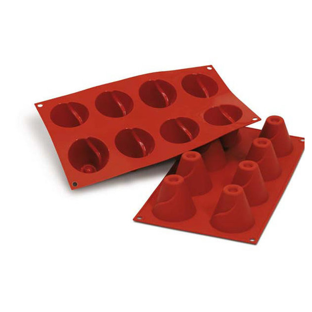 Moule Silicone Volcan Ø 6,3 cm x H 5,2 cm (x8) Silikomart