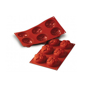 Moule Silicone Narcisses 7,6 cm x H 4 cm (x6) Silikomart Moule Silicone Narcisses 7,6 cm x H 4 cm (x6) Silikomart