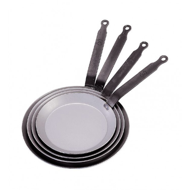 Poêle à Crêpes Carbone Plus Ø 24 cm De Buyer, Queue Feuillard