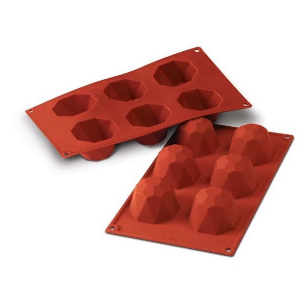 Moule Silicone Diamant 6,8 cm x H 4,5 cm (x6) Silikomart