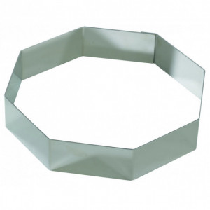 Octogone à Mousse Inox 24 cm x H 4,5 cm Mallard Octogone à Mousse Inox 24 cm x H 4,5 cm Mallard