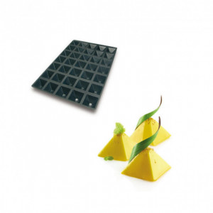 Moule Silicone 35 Pyramides 6,5 x 6,5 x 3,5 cm 61ml SilikoMart Professional Moule Silicone 35 Pyramides 6,5 x 6,5 x 3,5 cm 61ml SilikoMart Professional