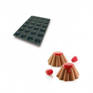 Moule Silicone 24 Briochettes Ø7,9 x 3,5 cm 84ml SilikoMart Professional Moule Silicone 24 Briochettes Ø7,9 x 3,5 cm 84ml SilikoMart Professional