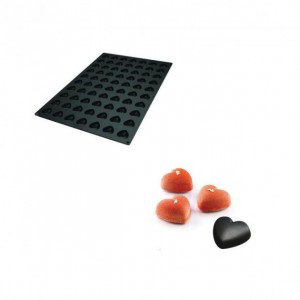 Moule Silicone 70 Mini Coeurs 3,6 x 3,9 x H1,6 cm 11ml SilikoMart Professional Moule Silicone 70 Mini Coeurs 3,6 x 3,9 x H1,6 cm 11ml SilikoMart Professional