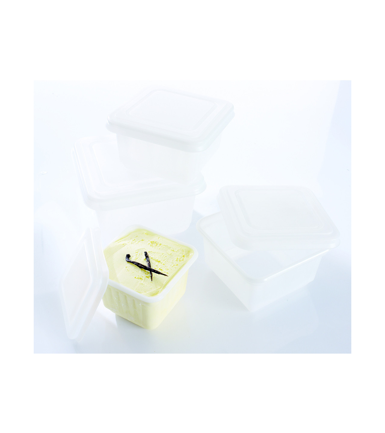 Lot De 2 Bacs à Glace 1,5 L Réutilisables Avec Couvercle Silicone – Parfaits Pour Glaces Maison Crémeuses Et Desserts Rafraîchissants