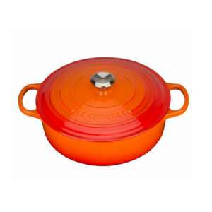 Cocotte en fonte Basse 30 cm Volcanique Le Creuset Signature