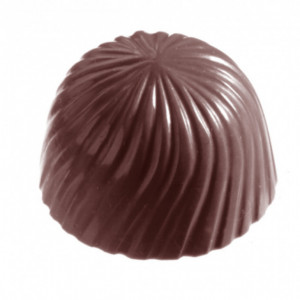 Moule Bonbon Chocolat Rond Strié (x24) Chocolate World Moule Bonbon Chocolat Rond Strié (x24) Chocolate World