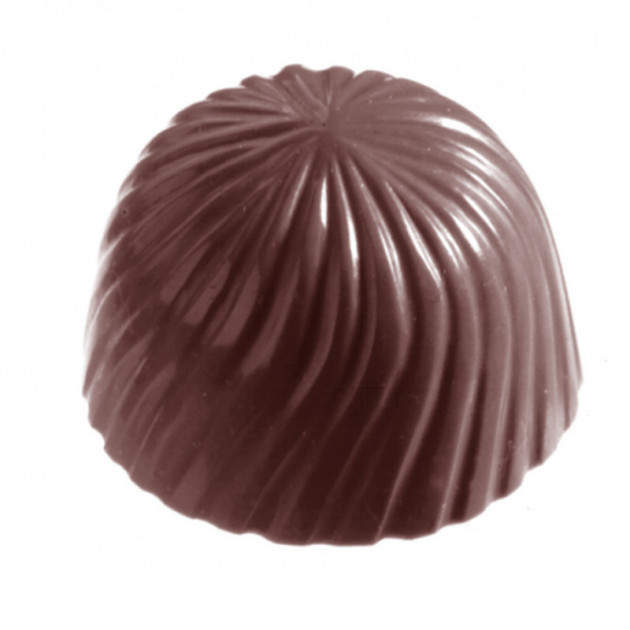 Moule Bonbon Chocolat Rond Strie (x24) Chocolate World